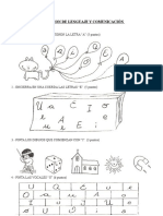 Evaluacion Formativa Las Vocales