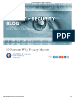 10 Reasons Why Privacy Matters - TeachPrivacy