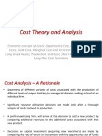 Cost Theory & Analysis (CH 5)