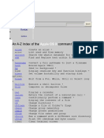 An A-Z Index of The Command Line: Apple OS X