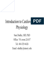 Introduction To Cardiovascular Physiology