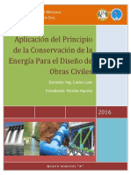 Aplicación Del Principio de Conservación de La Energía para El Diseño Estructural de Obras Civiles Ok