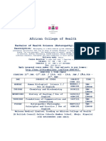 Course Description BHSC (Nat)