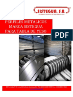 Perfiles Metalicos de Tabla Roca Sistegua