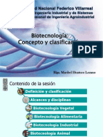 Clasificación Biotecnologia