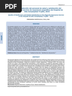 Percepción de La Calidad de Atención en Servicios de Salud