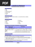 Sesión de Aprendizaje 4° - Abril