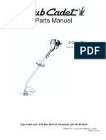 Cub Cadet Trimmer Model CC 2000 Parts Manual