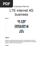 LTE Internet 4G Business: A Business Plan For