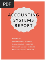 Assessment Three - Accounting Systems