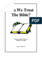 Can We Trust The Bible?: Sermons Designed To Increase Confidence in The Bible