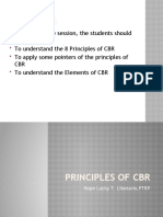 Principles and Elements of CBR