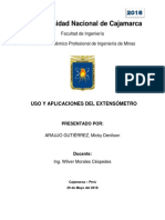 Informe de Extensómetro y Ejercicio Propuesto