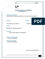 Informe 5 Operaciones Mineras Mora