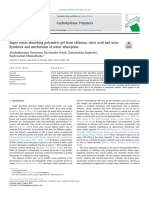 Super Water Absorbing Polymeric Gel From Chitosan, Citric Acid and Urea Synthesis and Mechanism of Water Absorption