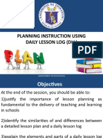 Planning Instruction Using Daily Lesson Log (DLL) : Department of Education