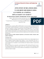 A Comparative Study of Bis and Bs (Doe) Method of Concrete Mix Design Using Alccofine As A Partial Replacement of Cement"