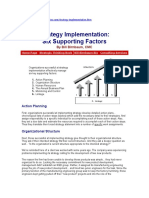 Strategy Implementation: Six Supporting Factors: by Bill Birnbaum, CMC