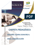 Carpeta de Trabajo Docente San Jose 2018