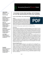 Assessment of Microbial Spoilage and Techniques To Avert The Deterioration in Fruits and Vegetables