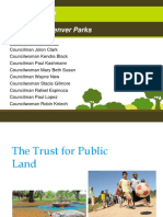 Denver City Council Member Jolon Clark Denver Parks Sales Tax Presentation