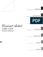 Kawai Ca9878 User Guide