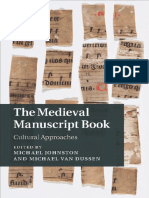 The Medieval Manuscript Book - Cultural Approaches