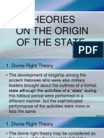 THEORIES On The Origin of The State