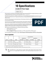 NI PXI-4110 Specifications: Triple-Output Programmable DC Power Supply