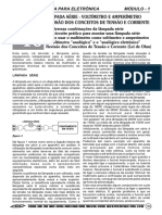 Aula Lâmpada Série - Voltímetro e Amperímetro Revisão Dos Conceitos de Tensão e Corrente Apostila Elétrica para Eletrônica