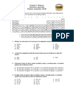 Guía de Ejercicios - Química Agrícola - Unidad 4. Enlaces