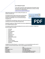 Formal Report Template