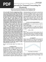 Practical Approach For Demand Forecasting For Electricity