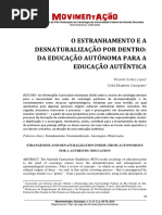 O Estranhamento e A Desnaturalização Por Dentro PDF