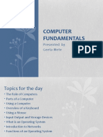 Computer Fundamentals: Presented by Geeta Mete