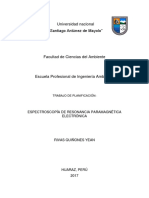 Espectoscoía de Resonancia Paramagnética Electrónica