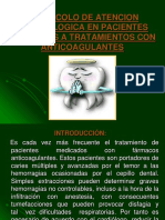 Protocolo de Pacientes Con Terapia Anticoagulante en Odontologia - INTEGRAL