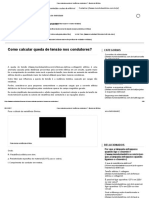 Como Calcular Queda de Tensão Nos Condutores - Mundo Da Elétrica