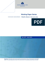 Working Paper Series: Wealth Effects in The Euro Area