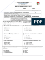 Evaluacion Historia Unidad 1 Me Oriento en El Espacio