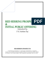 Red Herring Prospectus & Initial Public Offering