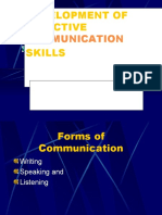 Development of Effective Communication Skills