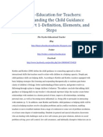 Psycho-Education For Teachers: Understanding The Child Guidance Process Part 1 - Definition, Elements, and Steps