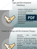 Design and Development Validation