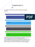 Cognitive Impairment in Depression