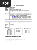 CCSS Unpacking Template Example