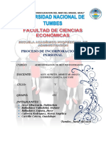 Proceso de Incorporacion Del Personal