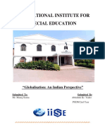 International Institute For Special Education: "Globalisation: An Indian Perspective"