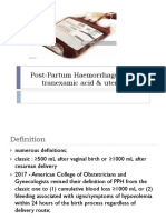 Postpartum Haemorrhage