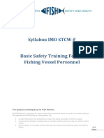 Syllabus On The General Objectives For IMO STCW-F Basic Safety Training For All Fishing Vessel Personnel